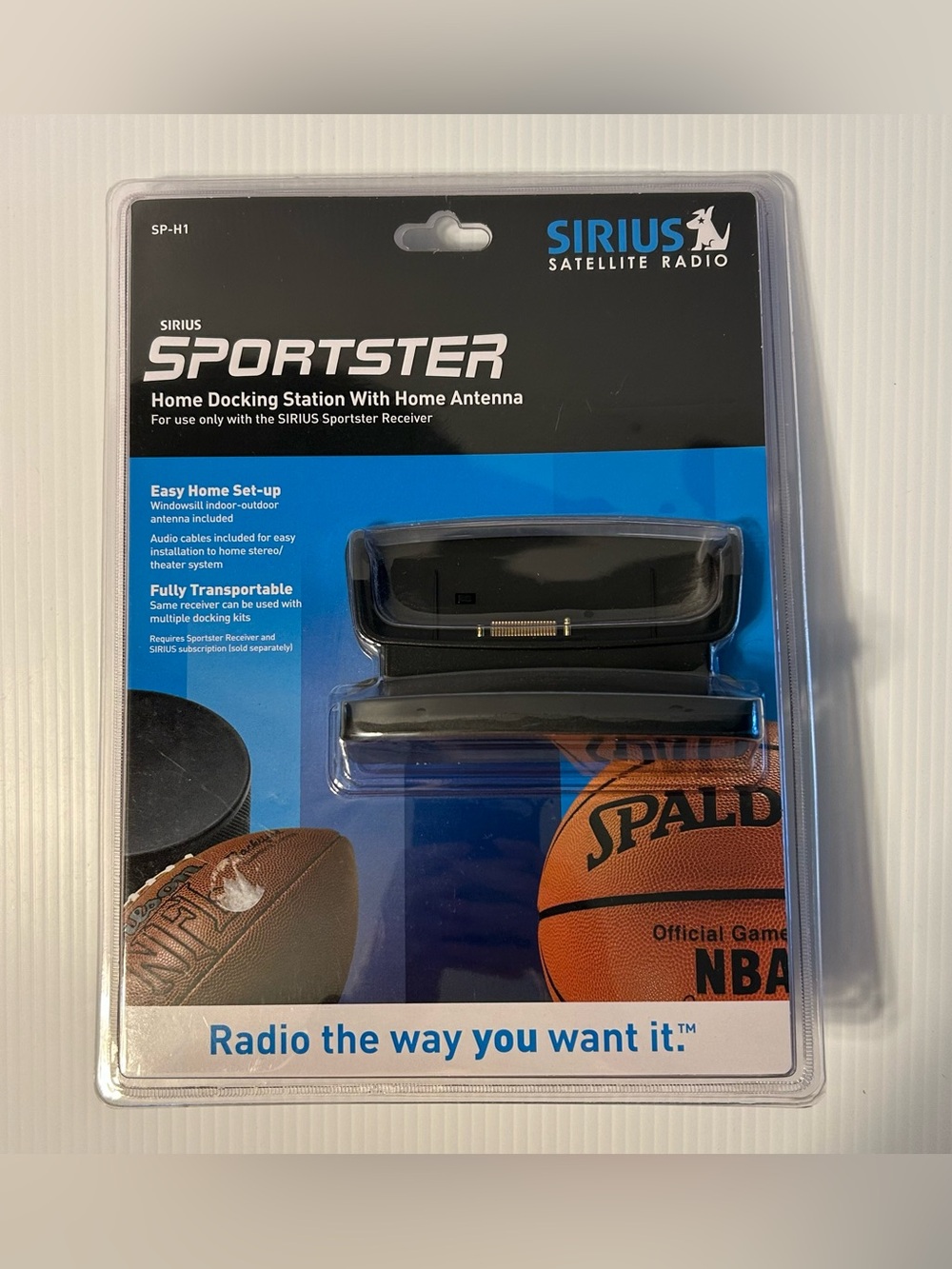 Sirius Sportster Home Docking Station with Antenna SP-H1 Satellite Radio SEALED
